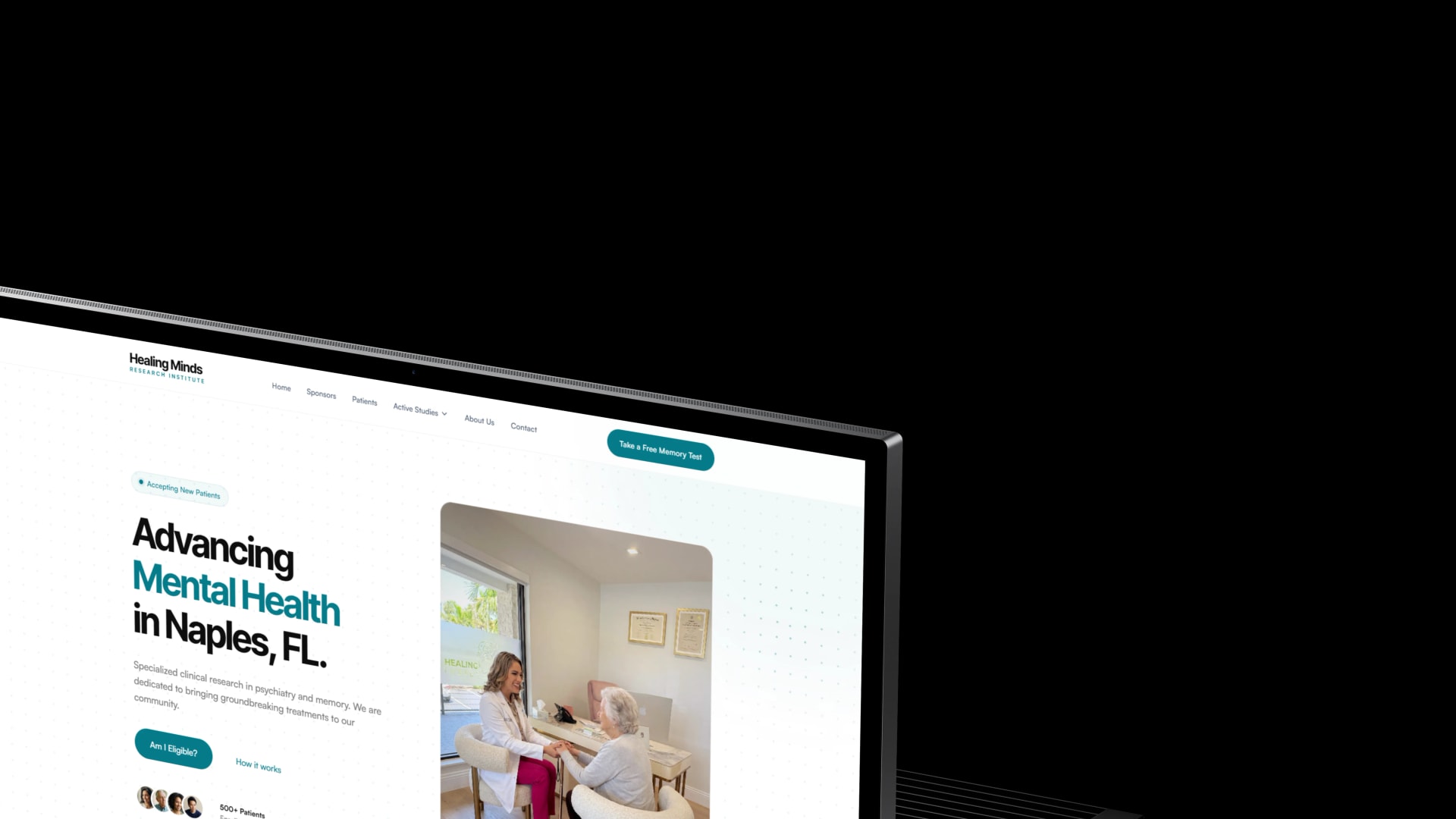 Healing Minds Research Institute case study — featured project visual