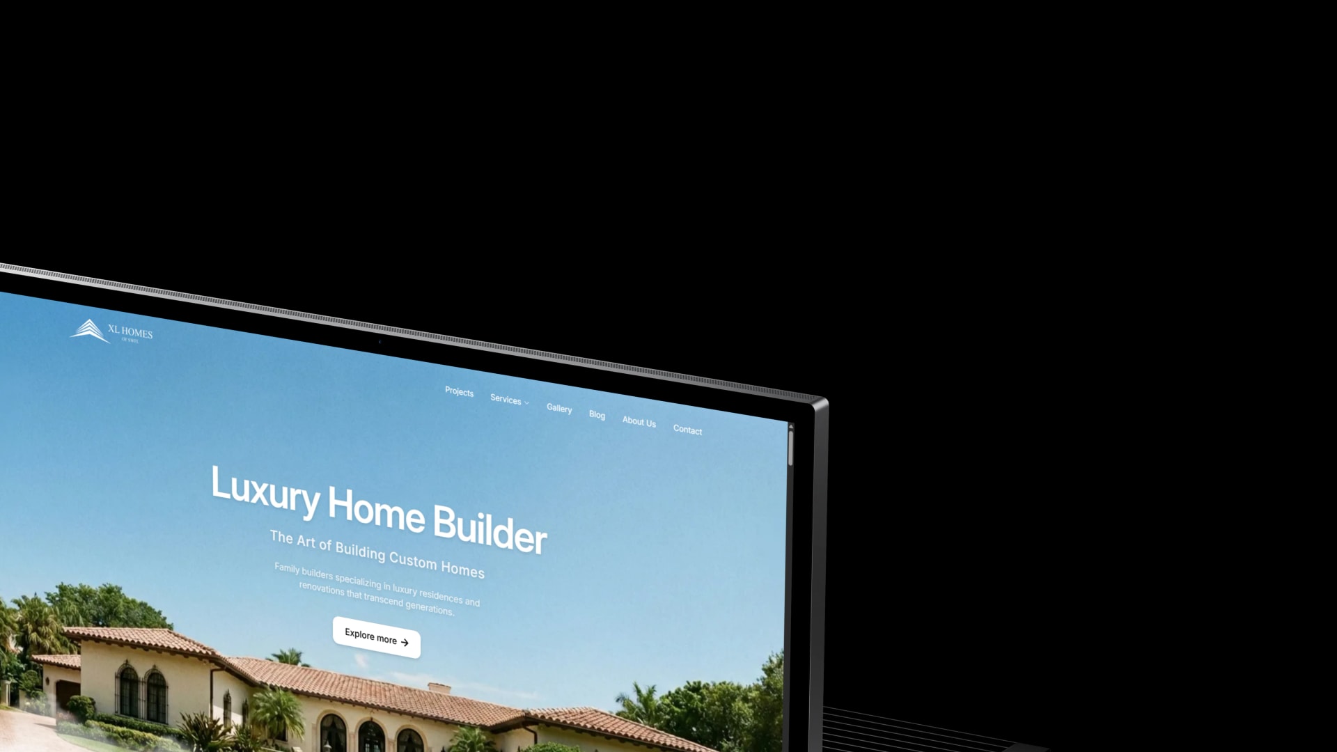 XL Homes case study — featured project visual