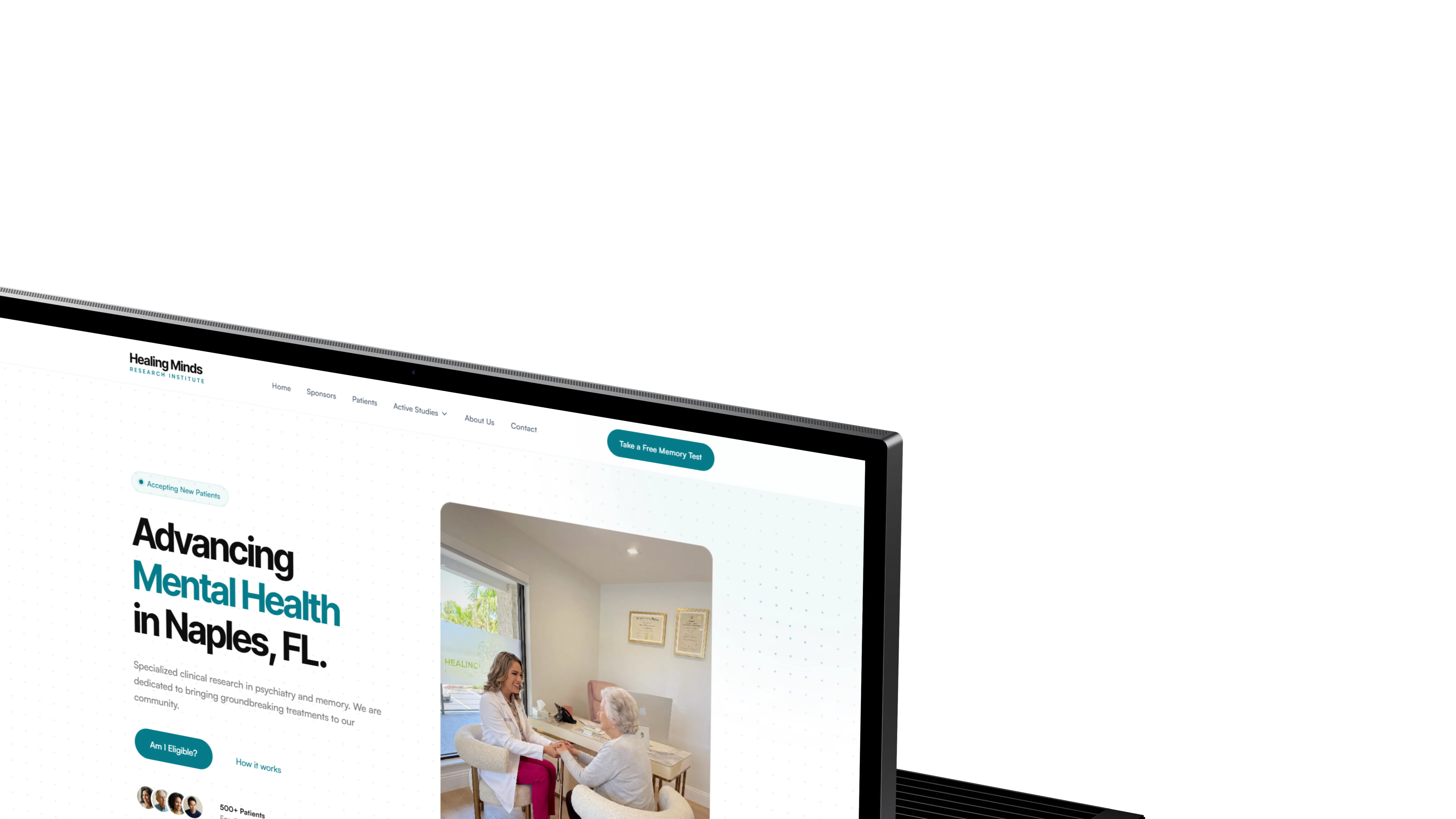 Healing Minds Research Institute case study — featured project visual